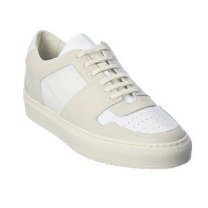 Common Projects Woman Sneakers SZ 36 White Leather Textile Lace Up Shoes